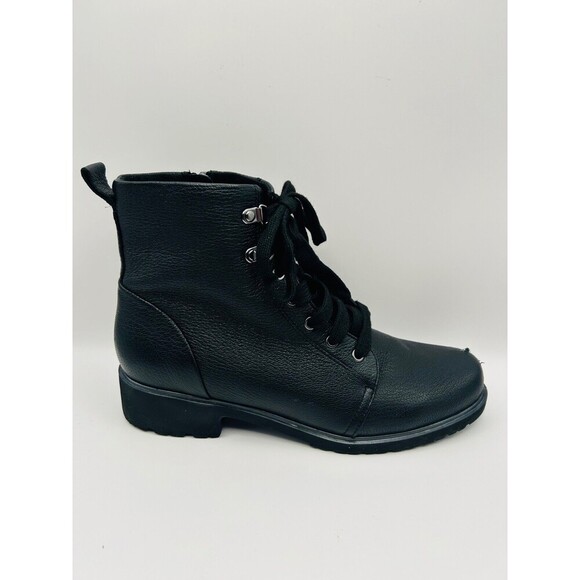 Munro Hartley Black Leather Ankle Boots Women's Size 9.5M-Scuffed toe - Picture 7 of 11